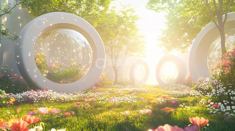 高清大图下载【趣麦麦图】唯美梦幻花田场景77