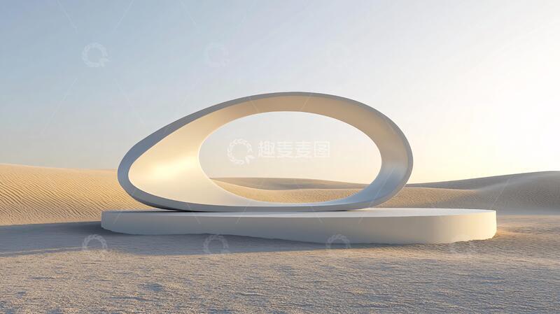 高清大图下载【趣麦麦图】简约秀场雕塑建模主义