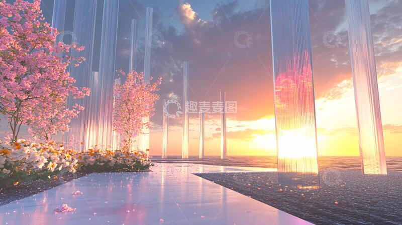 落日舞台效果图1