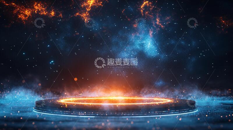 高清大图下载【趣麦麦图】圆形科技舞台25