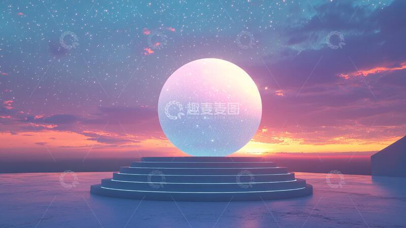 高清大图下载【趣麦麦图】星球元宇宙美陈装饰4