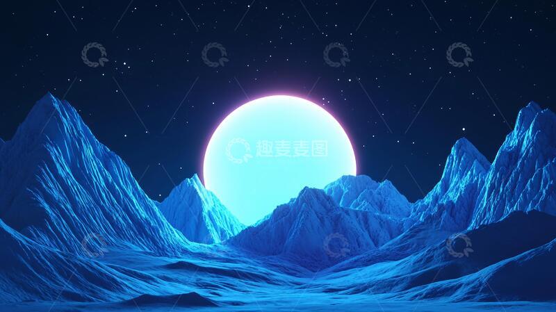 高清大图下载【趣麦麦图】山脉背景背景外星场景