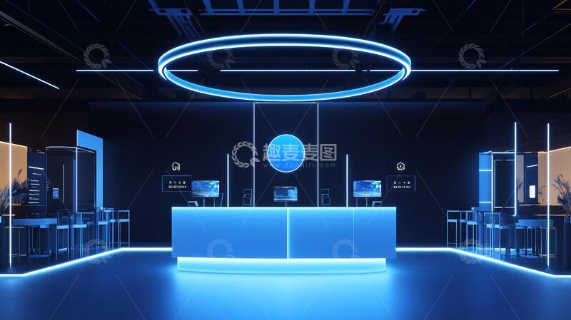 高清大图下载【趣麦麦图】赛博朋克风格迎宾区28