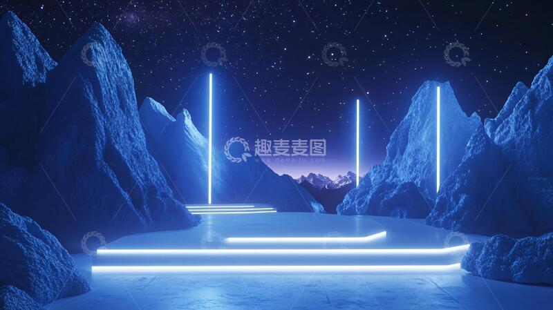 高清大图下载【趣麦麦图】峰会舞台舞台场景平台