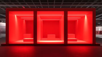 黑红展厅红色展厅合影