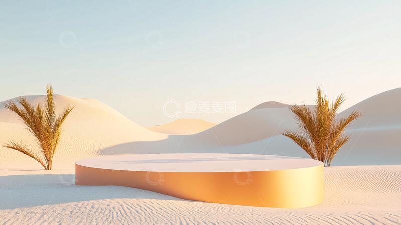 高清大图下载【趣麦麦图】简约场景图场景平台模型