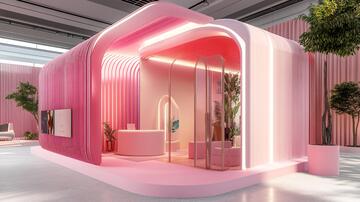 网红风展位效果图