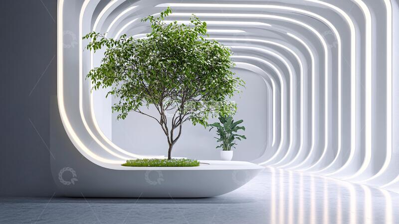 高清大图下载【趣麦麦图】简约秀场大树生态艺术