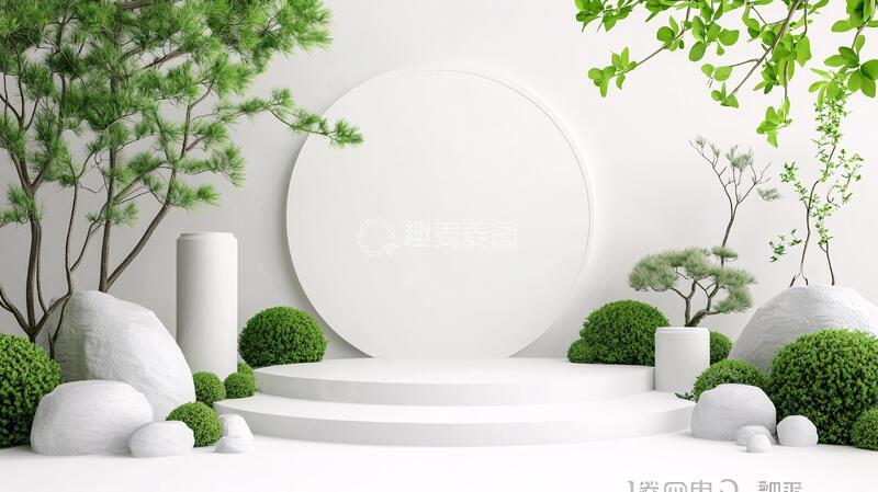 高清大图下载【趣麦麦图】圆型绿植造型