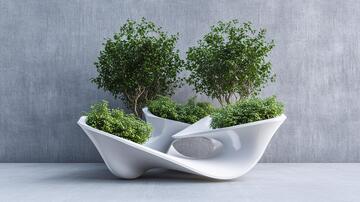 创意树池花盆生态造型