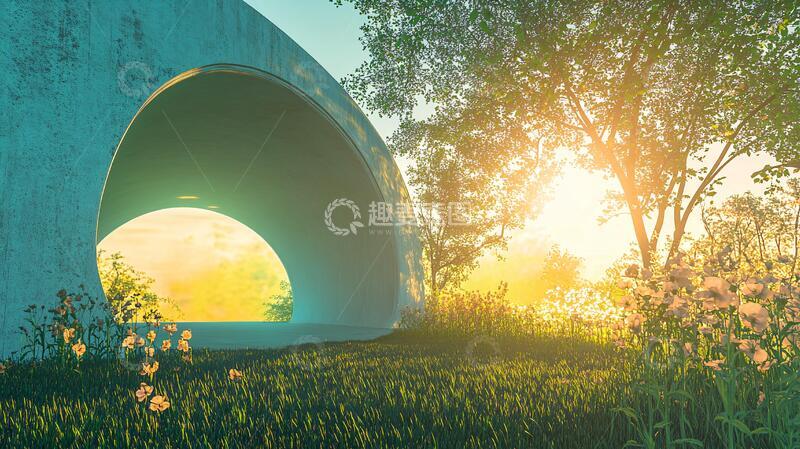 高清大图下载【趣麦麦图】幻想的外星建筑与大窗户1