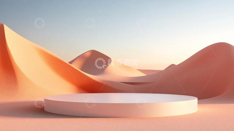 高清大图下载【趣麦麦图】简约秀场讲台立体平台