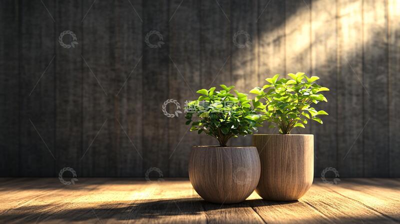 高清大图下载【趣麦麦图】桌面绿色盆栽1