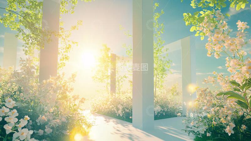 高清大图下载【趣麦麦图】梦幻花卉场景8