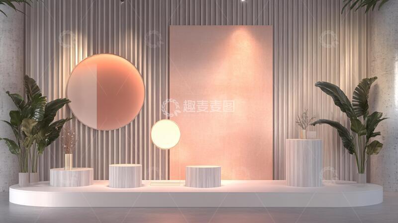 高清大图下载【趣麦麦图】简约秀场橙色前台潮流