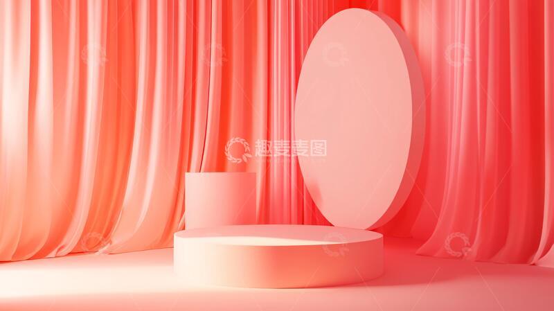 高清大图下载【趣麦麦图】粉色的展示台7