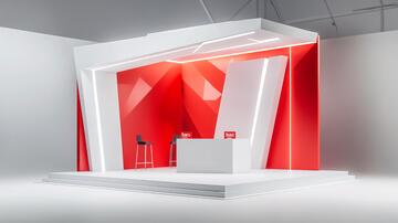 圆形展台你红色展台这1