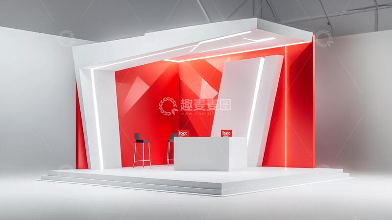 高清大图下载【趣麦麦图】圆形展台你红色展台这1