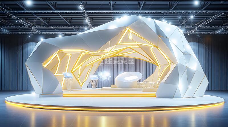 高清大图下载【趣麦麦图】科技展板舞台美陈