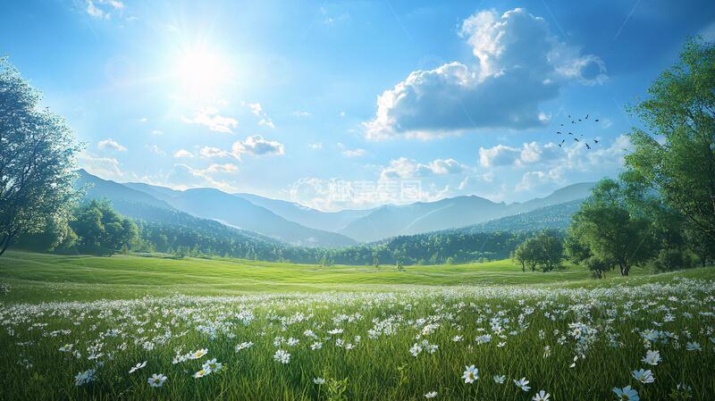 高清大图下载【趣麦麦图】宽屏风景画风景宽幅田园