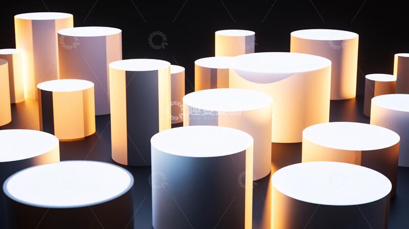 高清大图下载【趣麦麦图】圆柱体静物展台9