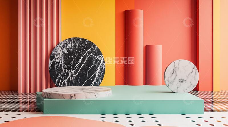 高清大图下载【趣麦麦图】大理石讲台讲台场景舞台