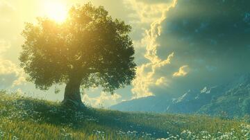 唯美阳光小树17