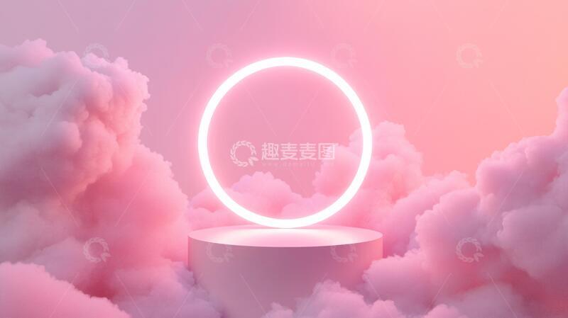 高清大图下载【趣麦麦图】粉色平台粉色平台讲台8