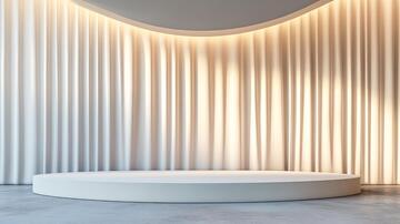 圆形接待台圆形弧形前台2