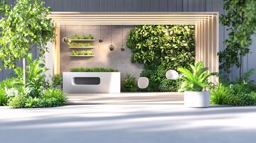 生态门厅绿色生态植物