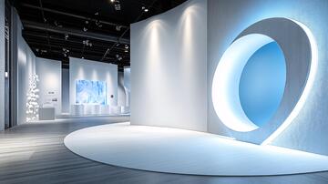 简洁艺术展展厅画廊展馆