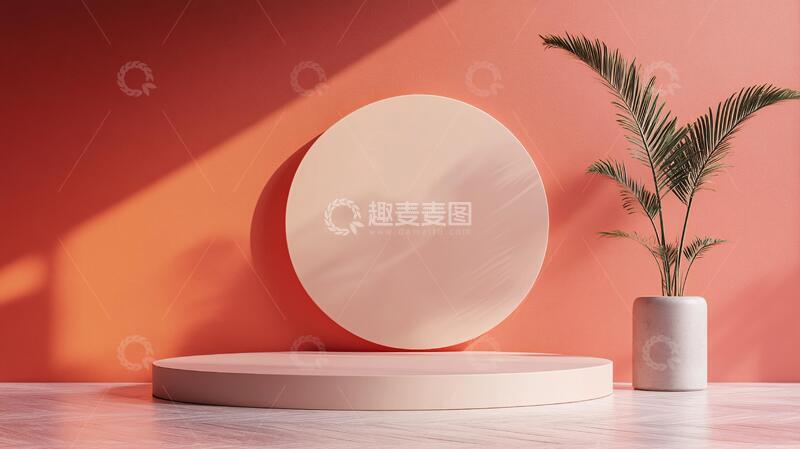 高清大图下载【趣麦麦图】简约秀场平台讲台场景