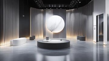 岩板展厅展厅高端光影