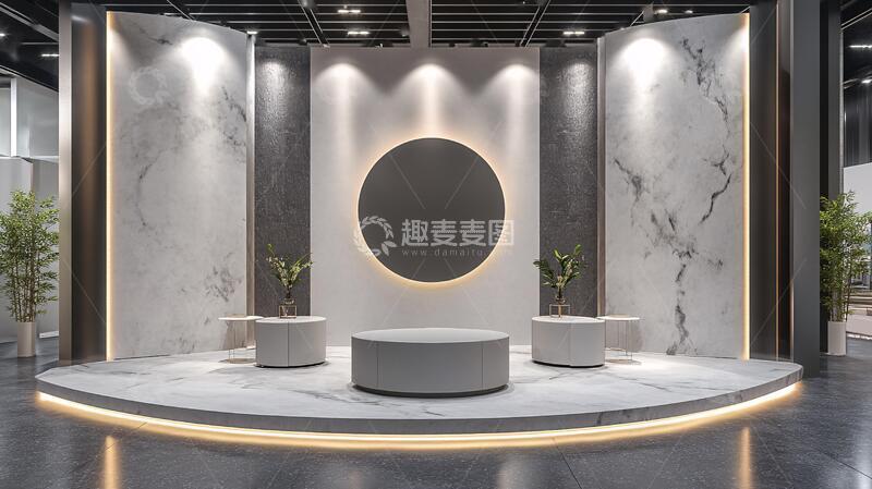 岩板展厅前台展厅企业