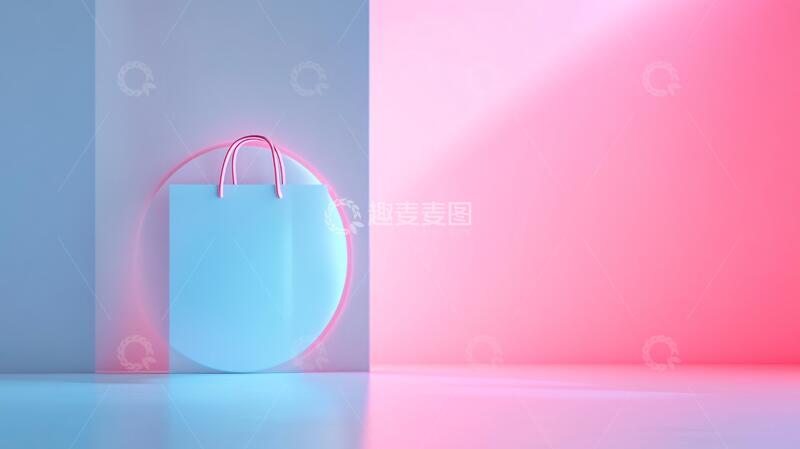 高清大图下载【趣麦麦图】简约秀场粉色场景简约