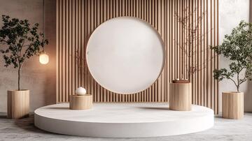 产品展台圆形产品平台