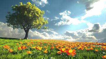 唯美阳光小树15