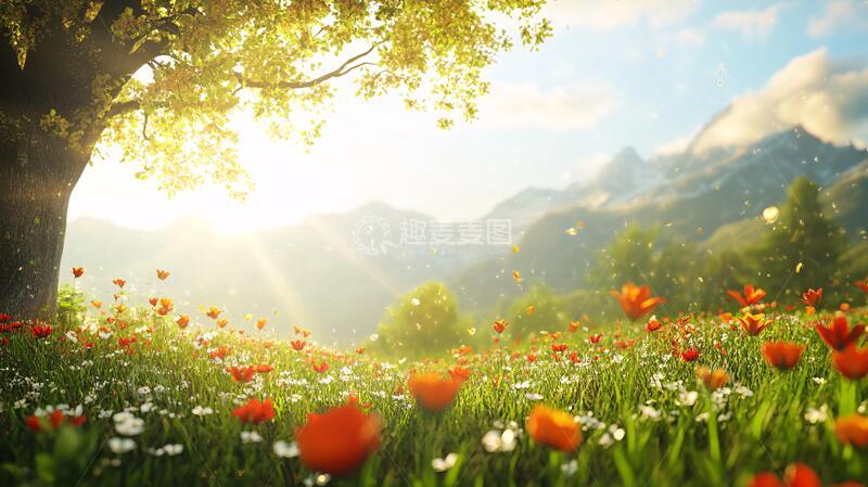 高清大图下载【趣麦麦图】唯美春风阳光19