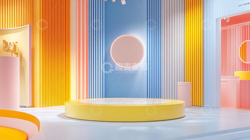 高清大图下载【趣麦麦图】简约秀场场景产品舞台