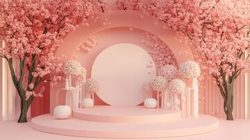 樱花节拍照打卡美陈2