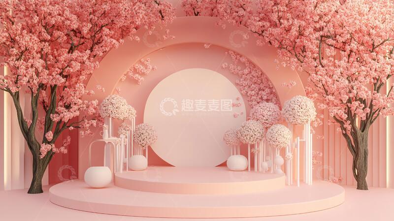 高清大图下载【趣麦麦图】樱花节拍照打卡美陈2