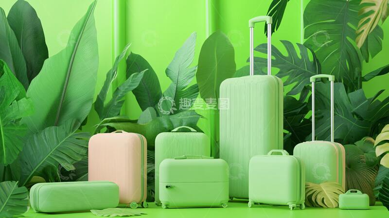 高清大图下载【趣麦麦图】拉杆箱素材箱包素材海报