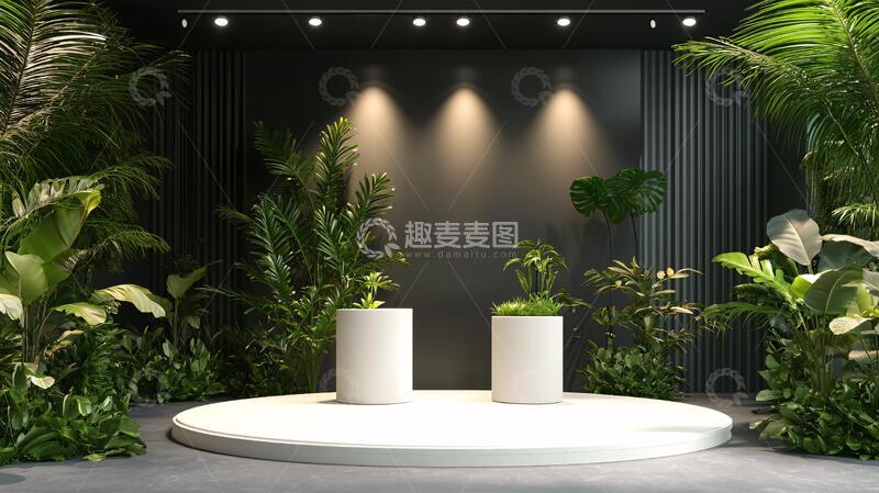 植物展台植物展厅大厅