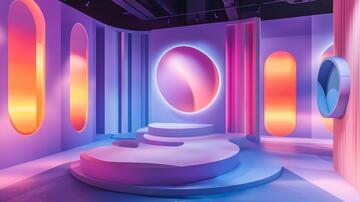 简约秀场展厅背景场景1