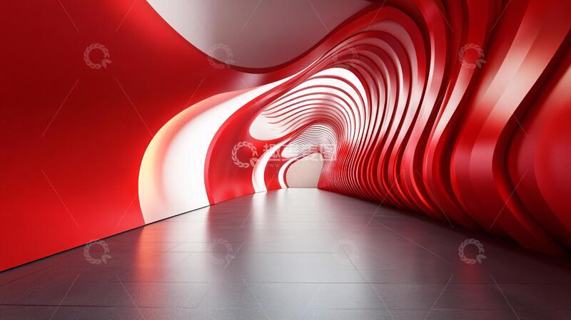 高清大图下载【趣麦麦图】红白渲染迎宾区1