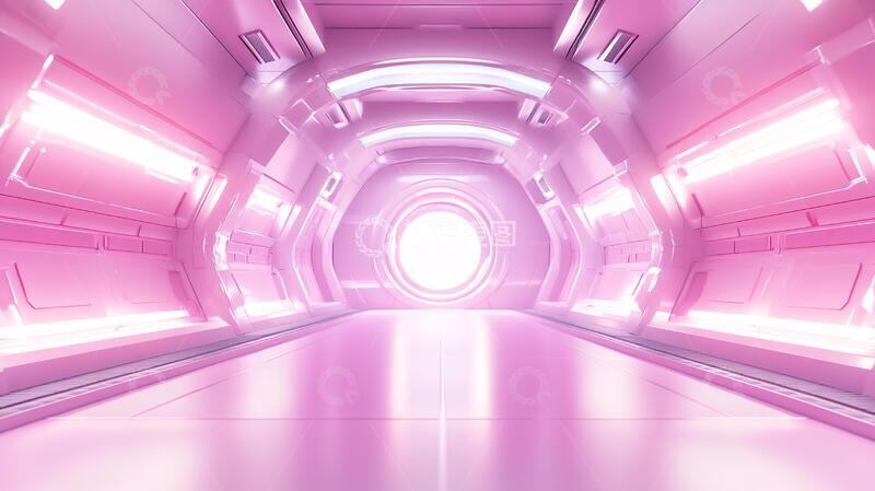 高清大图下载【趣麦麦图】粉红色宇宙飞船内部3
