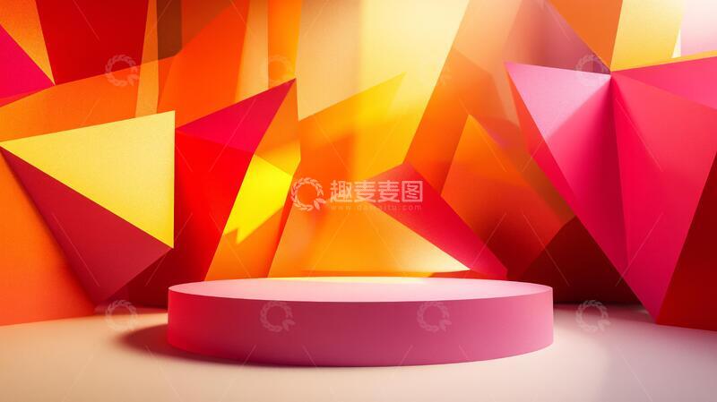 高清大图下载【趣麦麦图】前卫风格立体感背景7