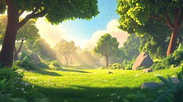 深林大场景场景动画风格