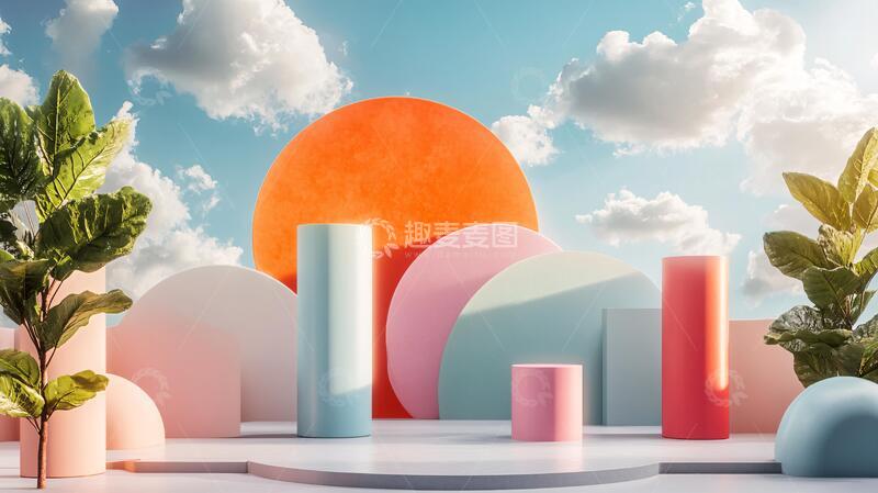 高清大图下载【趣麦麦图】立体场景海报4