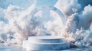 梦幻舞台舞台梦幻蓝色